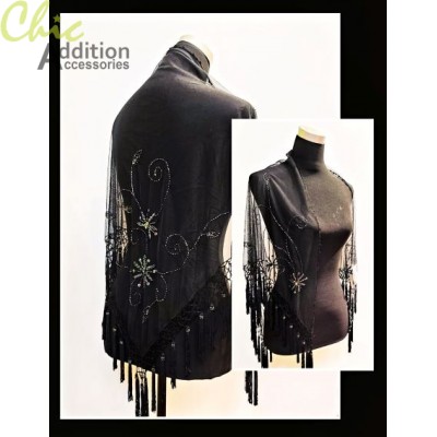 Beaded shawl 0016-B
